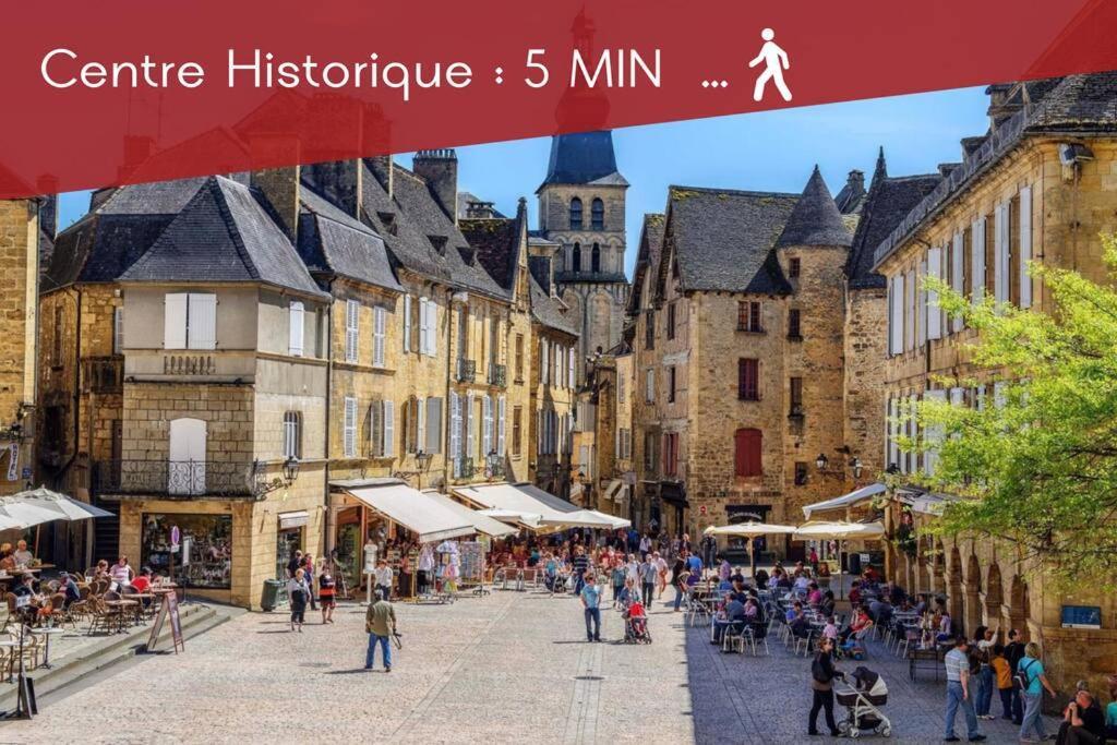 La Regate Avec Jaccuzi A 50 M Du Centre Historique Apartment Sarlat-la-Caneda Exterior photo